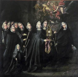 Procession af St. Clare med eukaristien